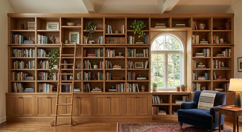 Custom Bookshelves Installation in Annapolis, MD