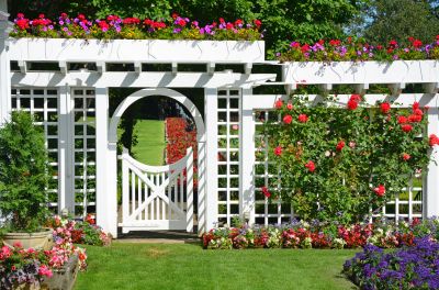 Lattice Arbor Installation in Conroe, TX