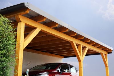 Shelter Your Equipment or Vehicles with a Wooden Carport!